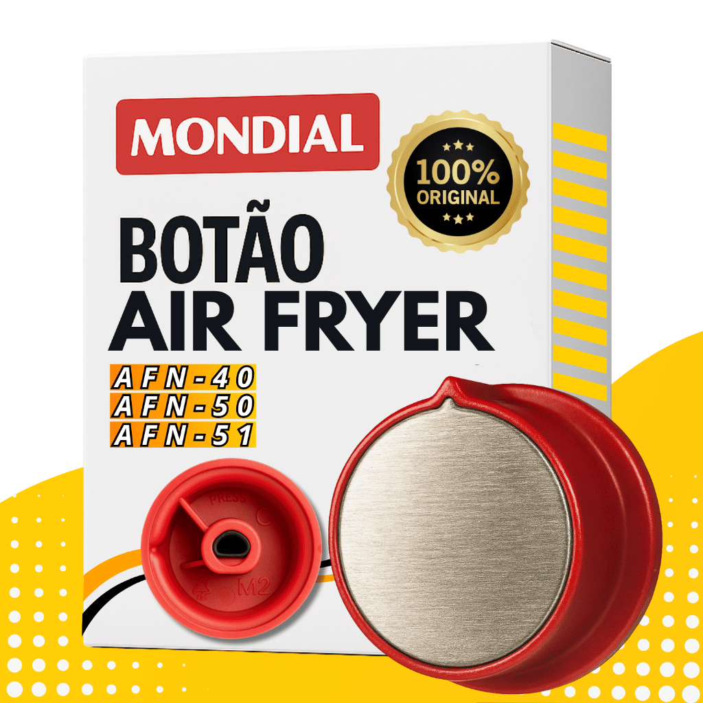 Botão Do Timer Vermelho Air Fryer Mondial Afn50 Afn40 Afn51