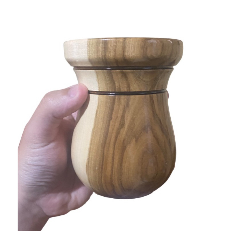 cuia de chimarrão de madeira imbuia