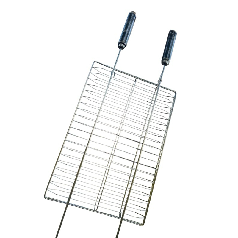 grelha cromada dupla peixe