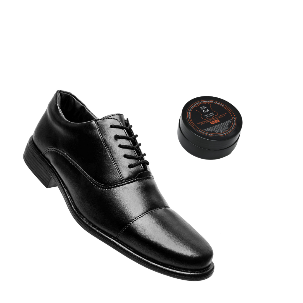 Sapato Masculino Social Oxford Couro Macio Colégio Militar Formatura Pronta Entrega Envio imediato